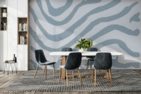 Cool tone stripe wallpaper for walls

