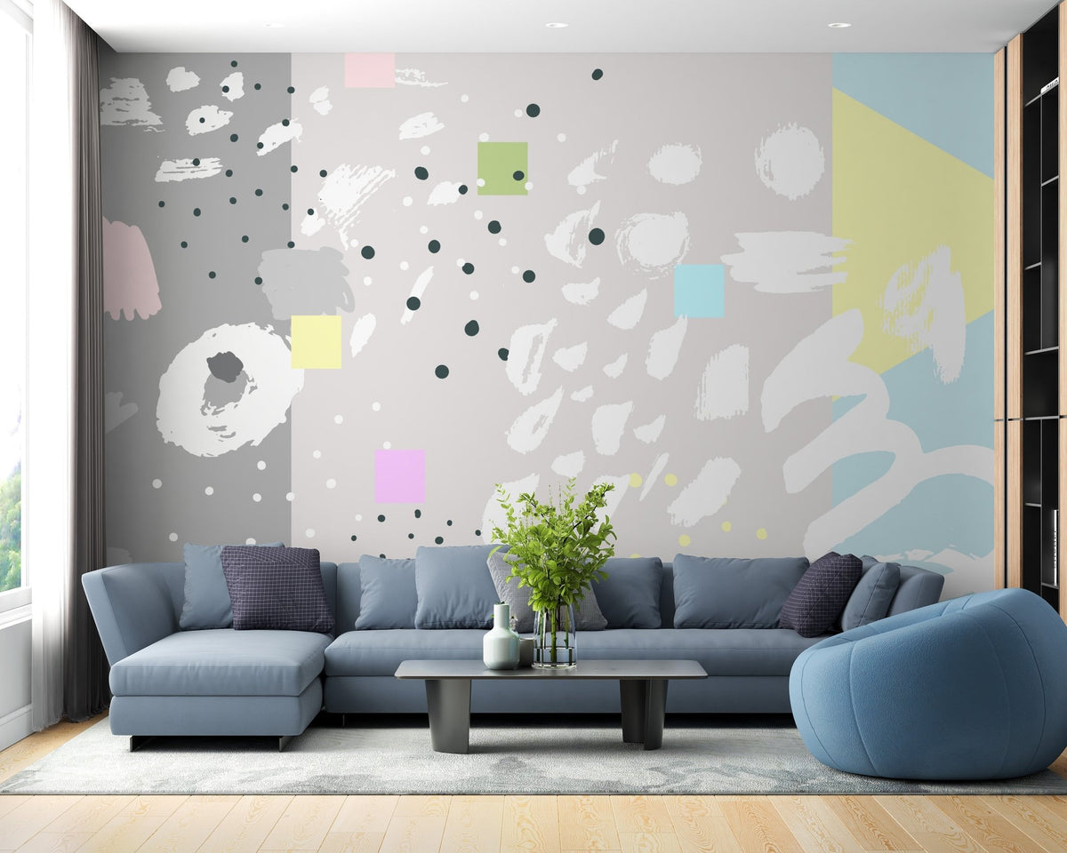 Abstract brush stroke wallpaper design A975