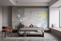 Abstract Art Design Brush Stroke Wallpaper Mural - Giffywalls