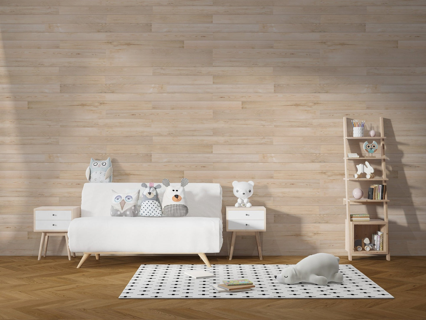 Warm oak surface peelable wallpaper decor B261
