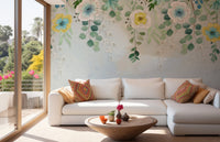 Hanging Flower Wall Wallpaper Murals - Giffywalls B118