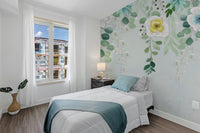 Hanging Flower Wall Wallpaper Murals - Giffywalls B118