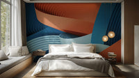 Striking strips wallpaper mural for walls