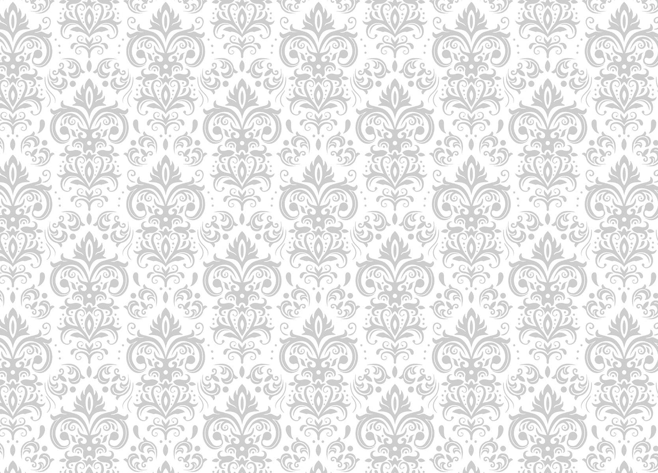 Silver Damask Wallpaper