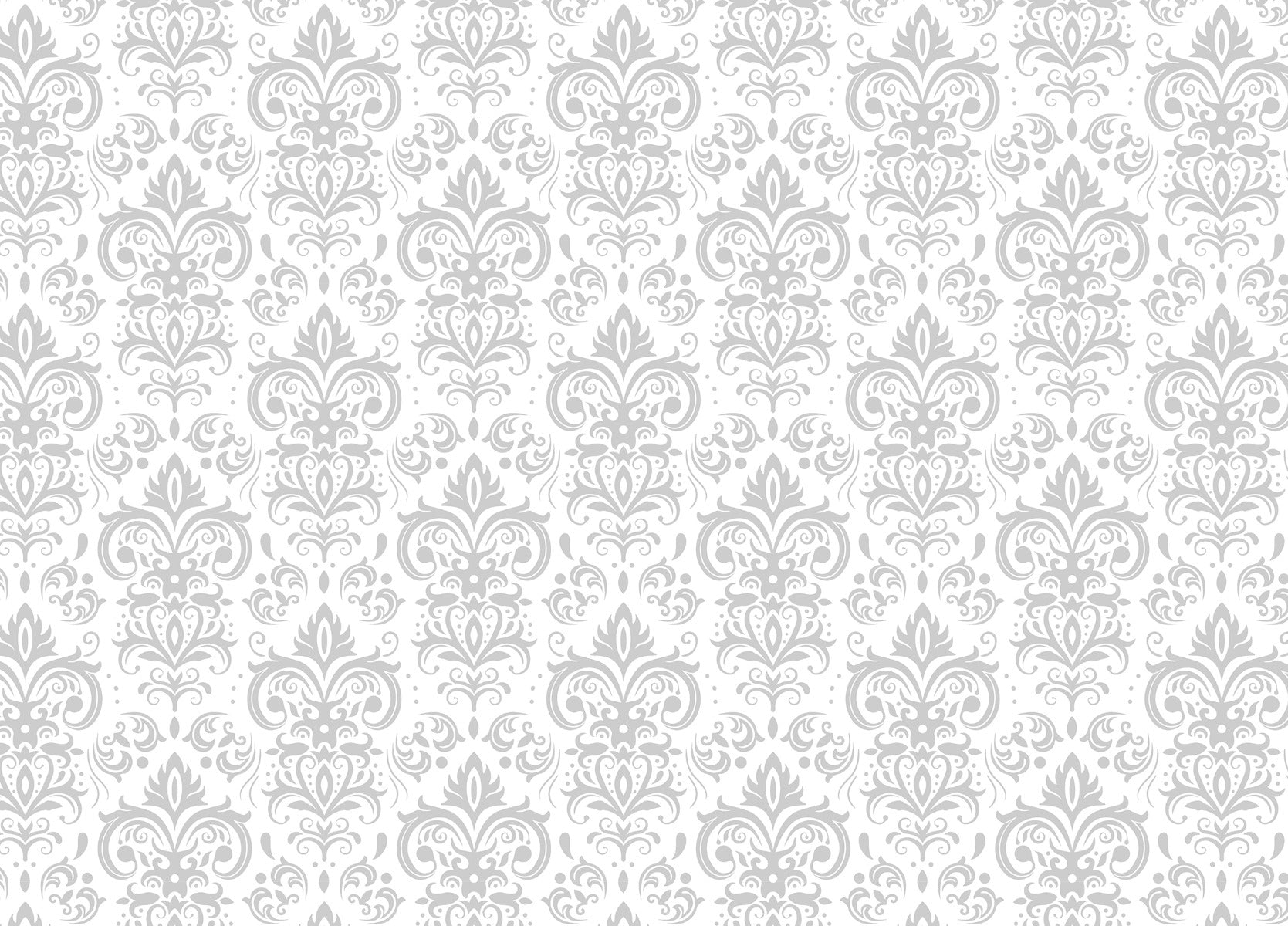 Silver Damask Wallpaper