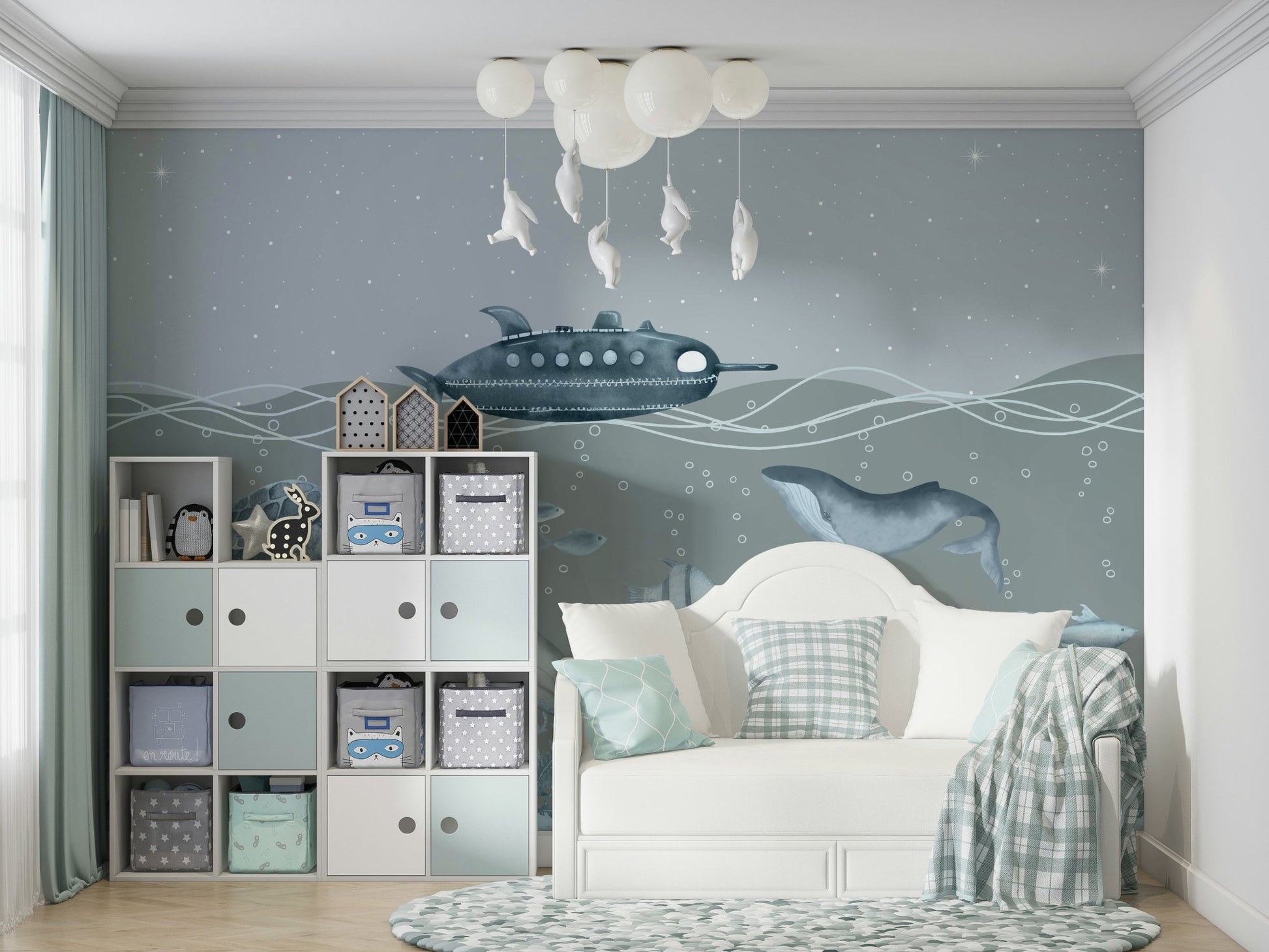 The scene feels quiet and dreamy.

