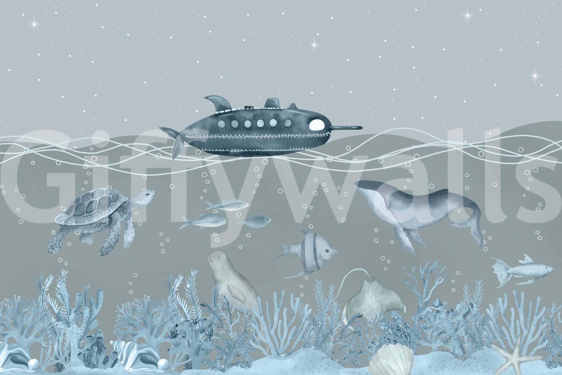 The image is suitable for a child's room.

