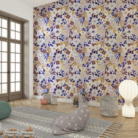 Subtle Botanical Dreams Wallpaper with soft greenery., GD1790