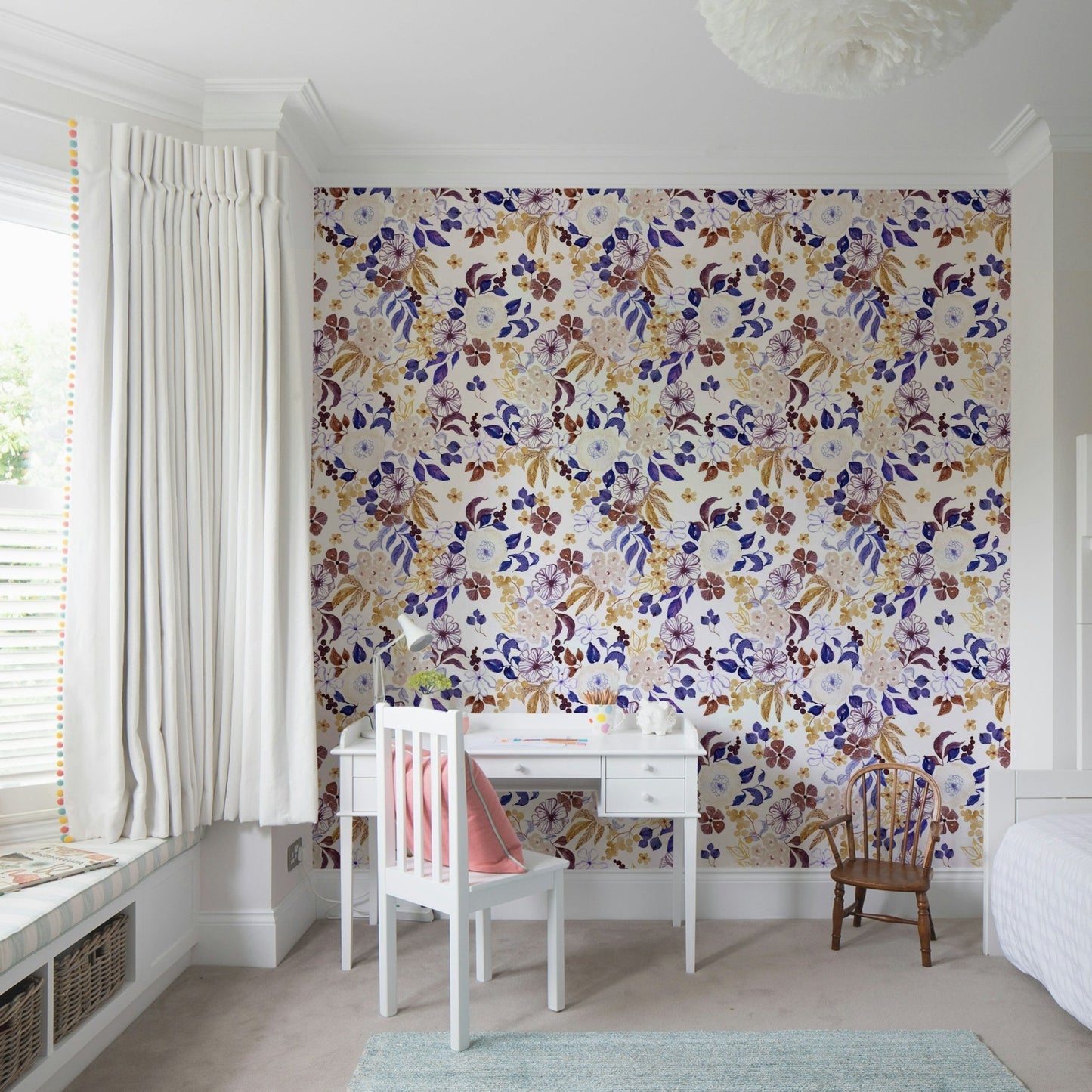 Light botanical wallpaper perfect for peaceful spaces., GD1790