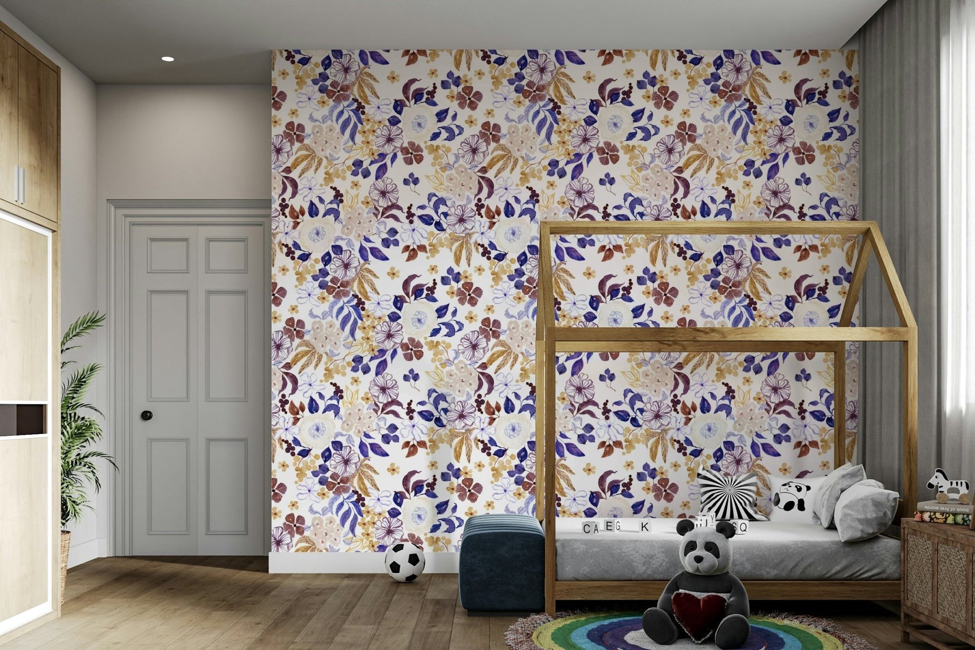 Delicate botanical patterns for calming interiors., GD1790