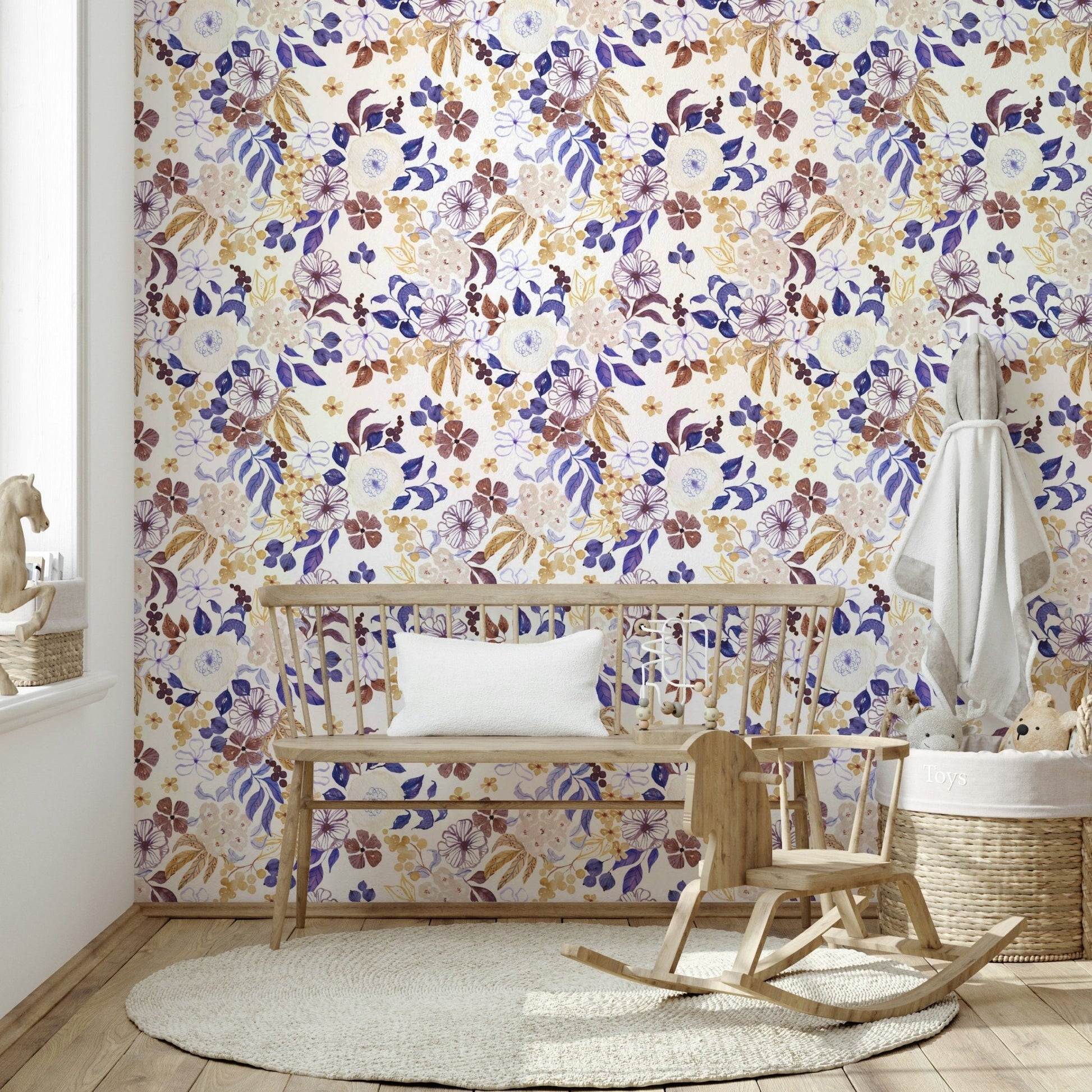 Neutral botanical wallpaper for modern homes., GD1790