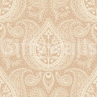 Decorative beige pattern wallpaper

