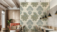Subtle Botanical Paisley wall mural

