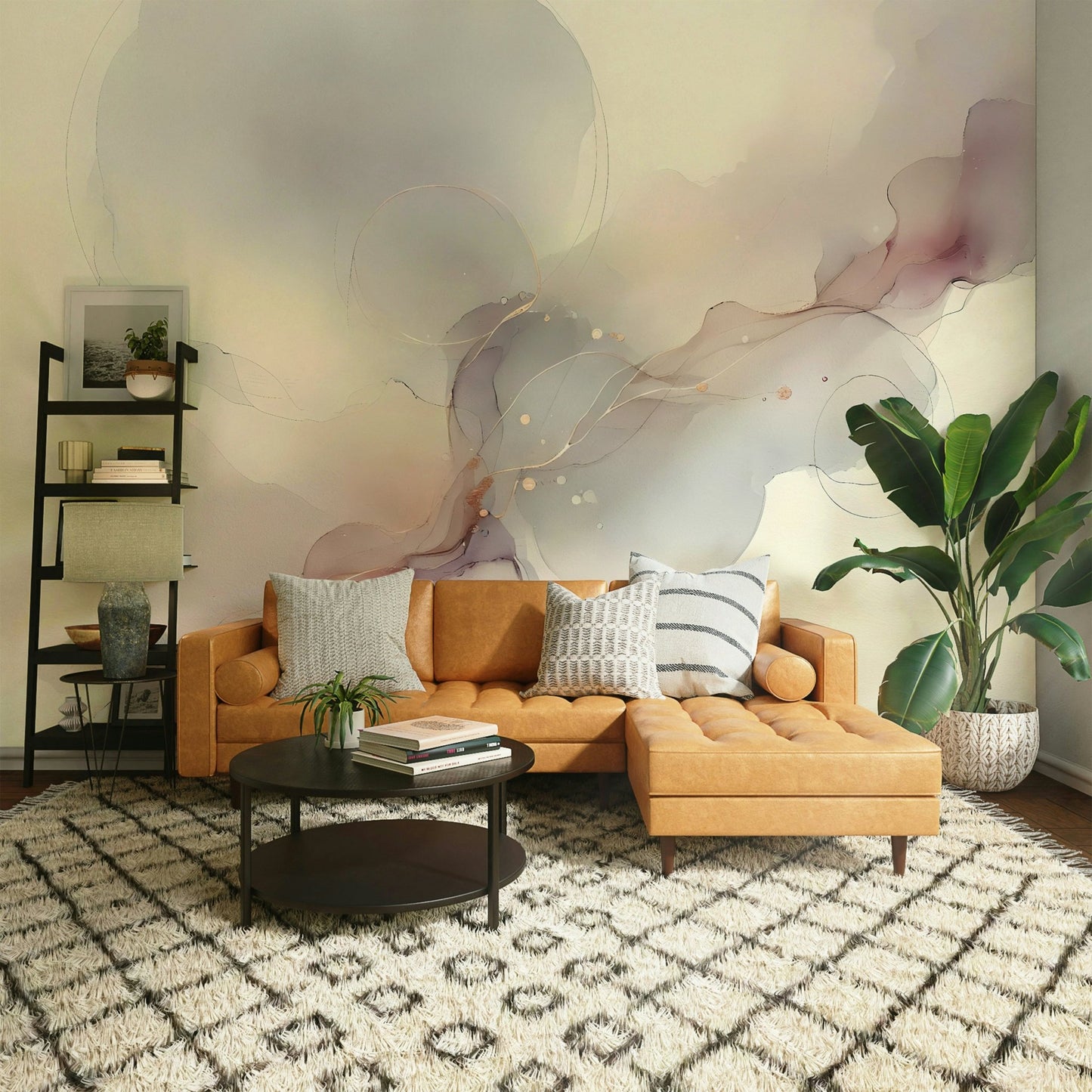 Elegant Subtle Breeze wall mural for modern living rooms., GD1636
