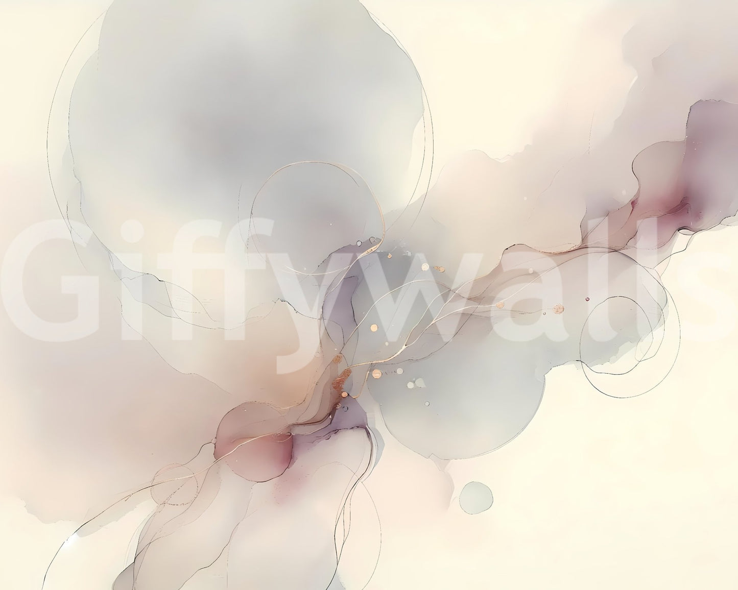 Softly colored Subtle Breeze wall mural for calming spaces., GD1636