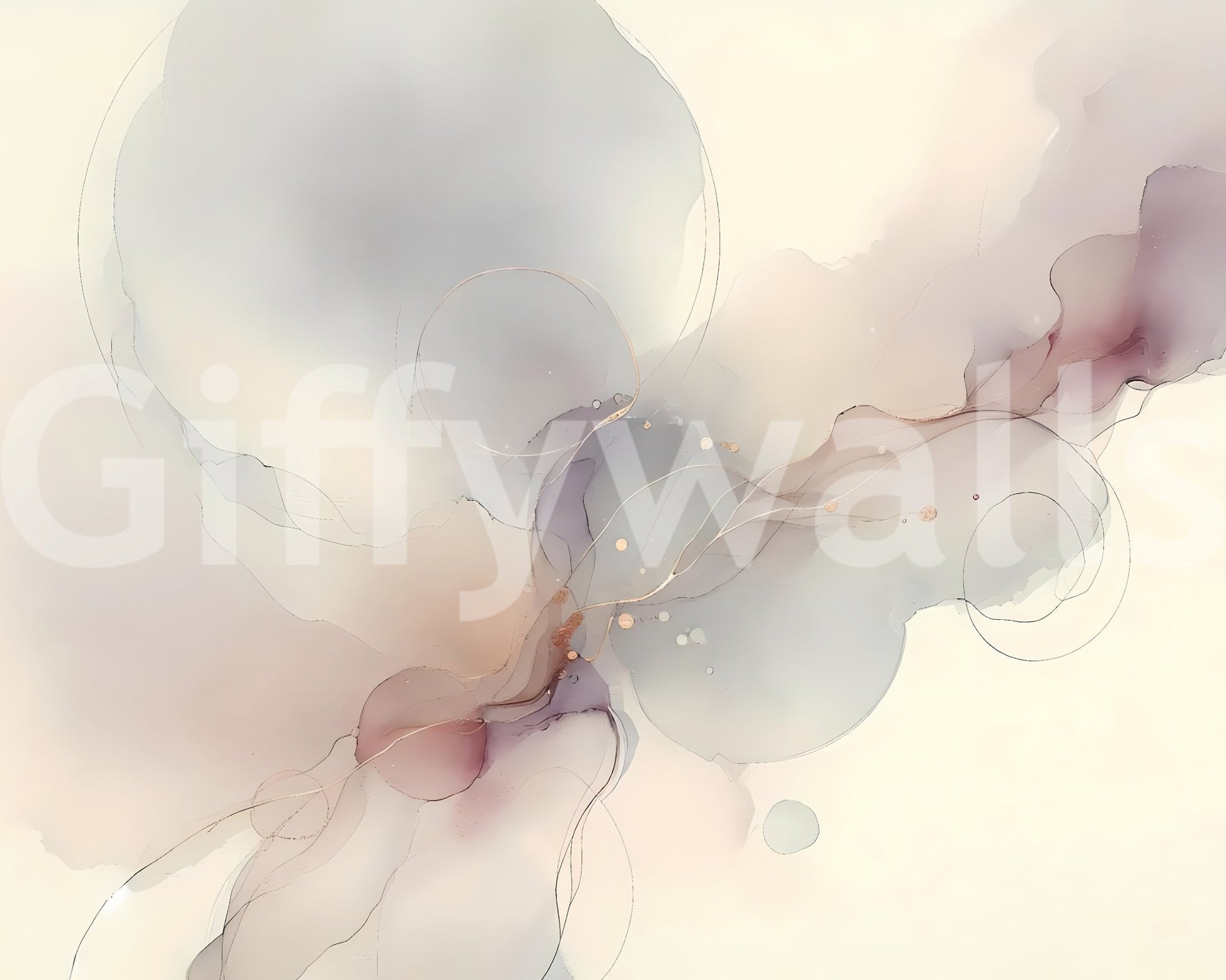 Softly colored Subtle Breeze wall mural for calming spaces., GD1636