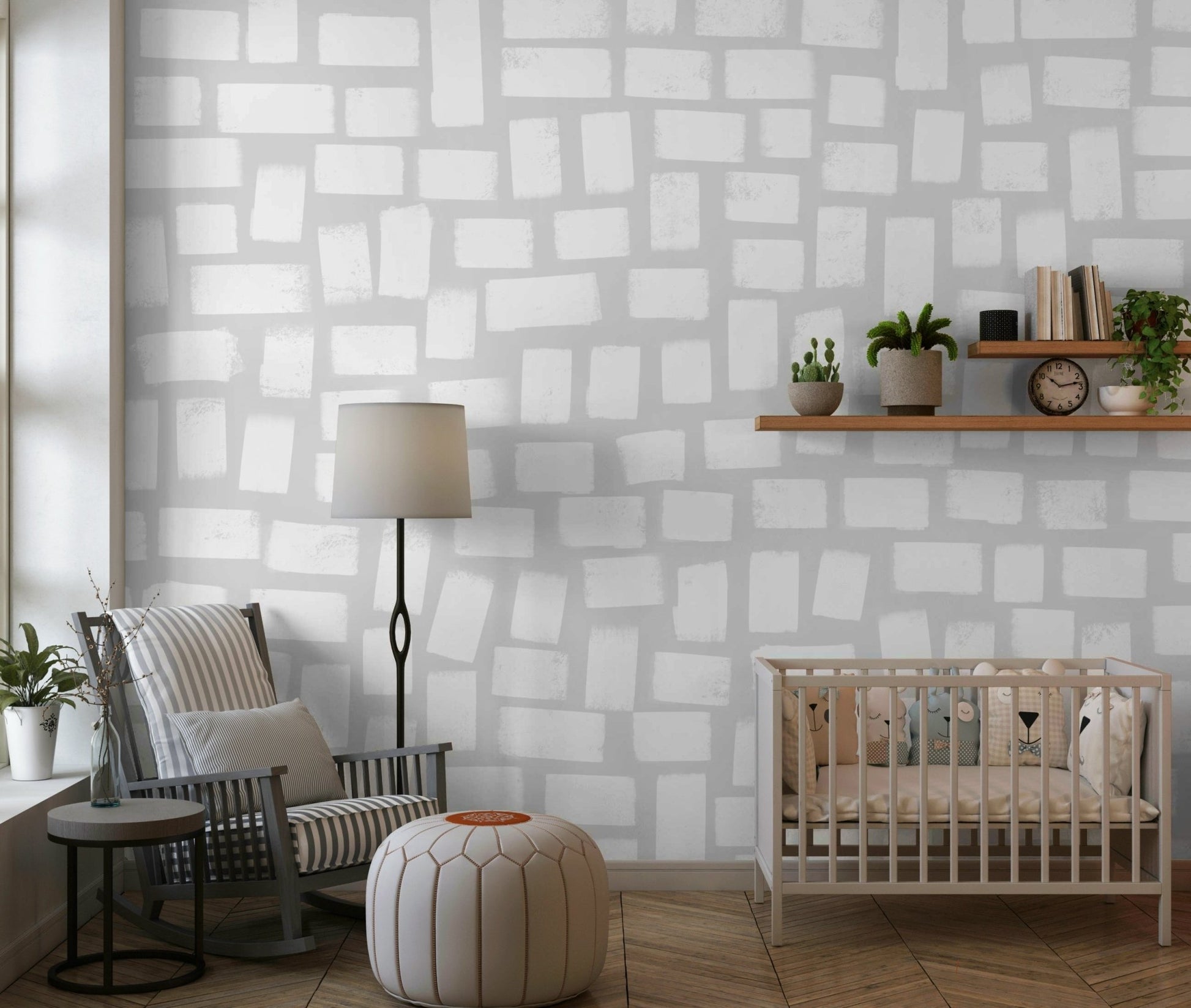 Sophisticated wall mural featuring subtle tonal variations, GD5436