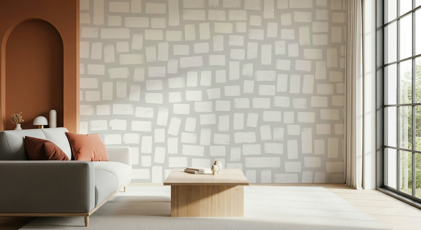 Minimalist look of this Subtle Brushstrokes wall mural print, GD5436