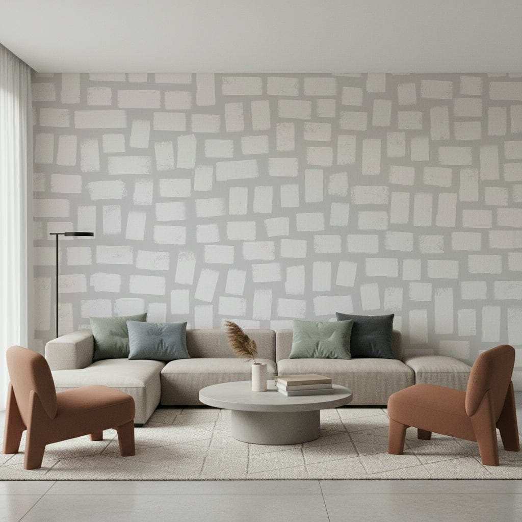 Artistic patterns decorate this Subtle Brushstrokes Wall Mural, GD5436