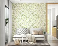A wider shot of the subtle green print in a sunlit space., GD4398