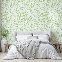 The soft, muted tones of the wallpaper design., GD4398