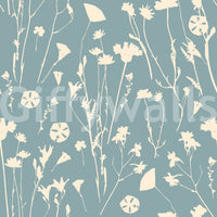 A seamless pattern of classic elements on a wall

