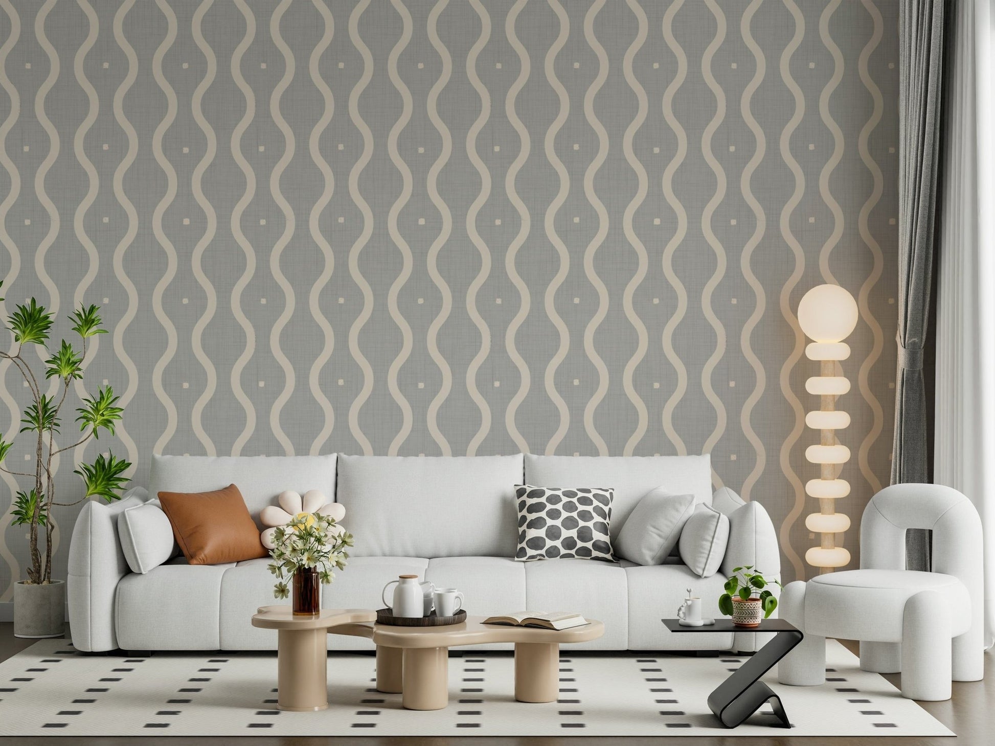 Subtle Serenity Grey Wallpaper⁠