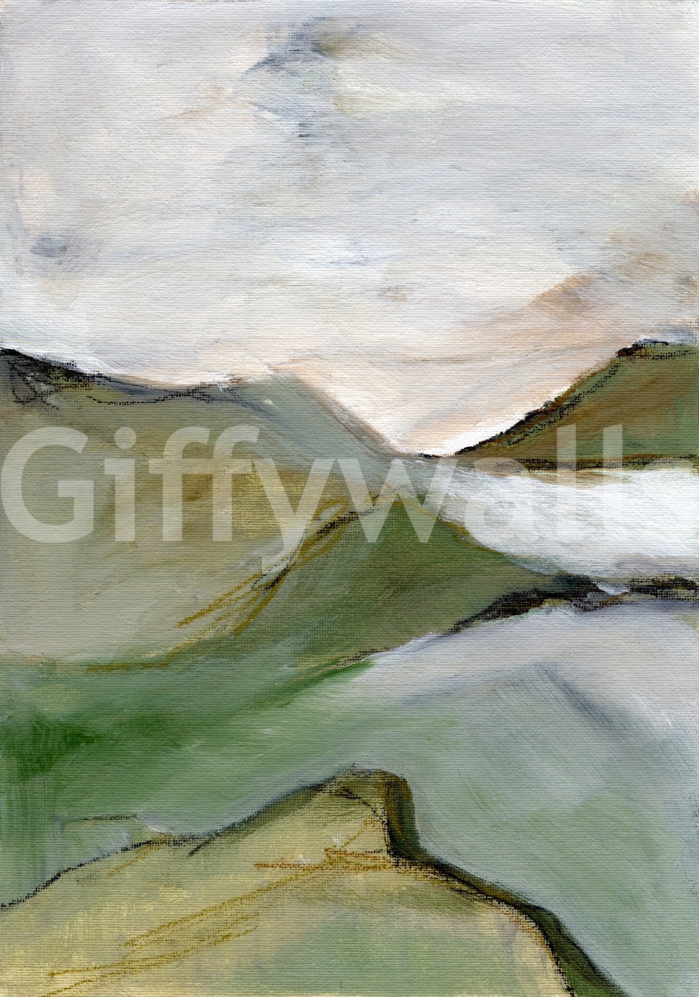 Easy-install Subtle Serenity Landscape wall mural

