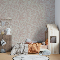 Gentle patterned mural for bedrooms


