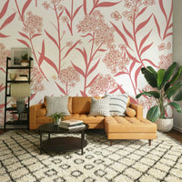 Spring bloom floral wall design

