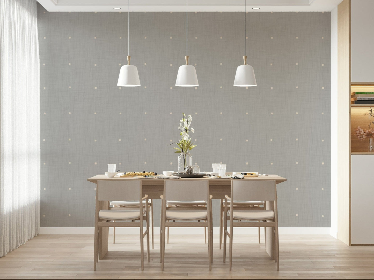 Subtle Squares Ligth Grey Wallpaper⁠