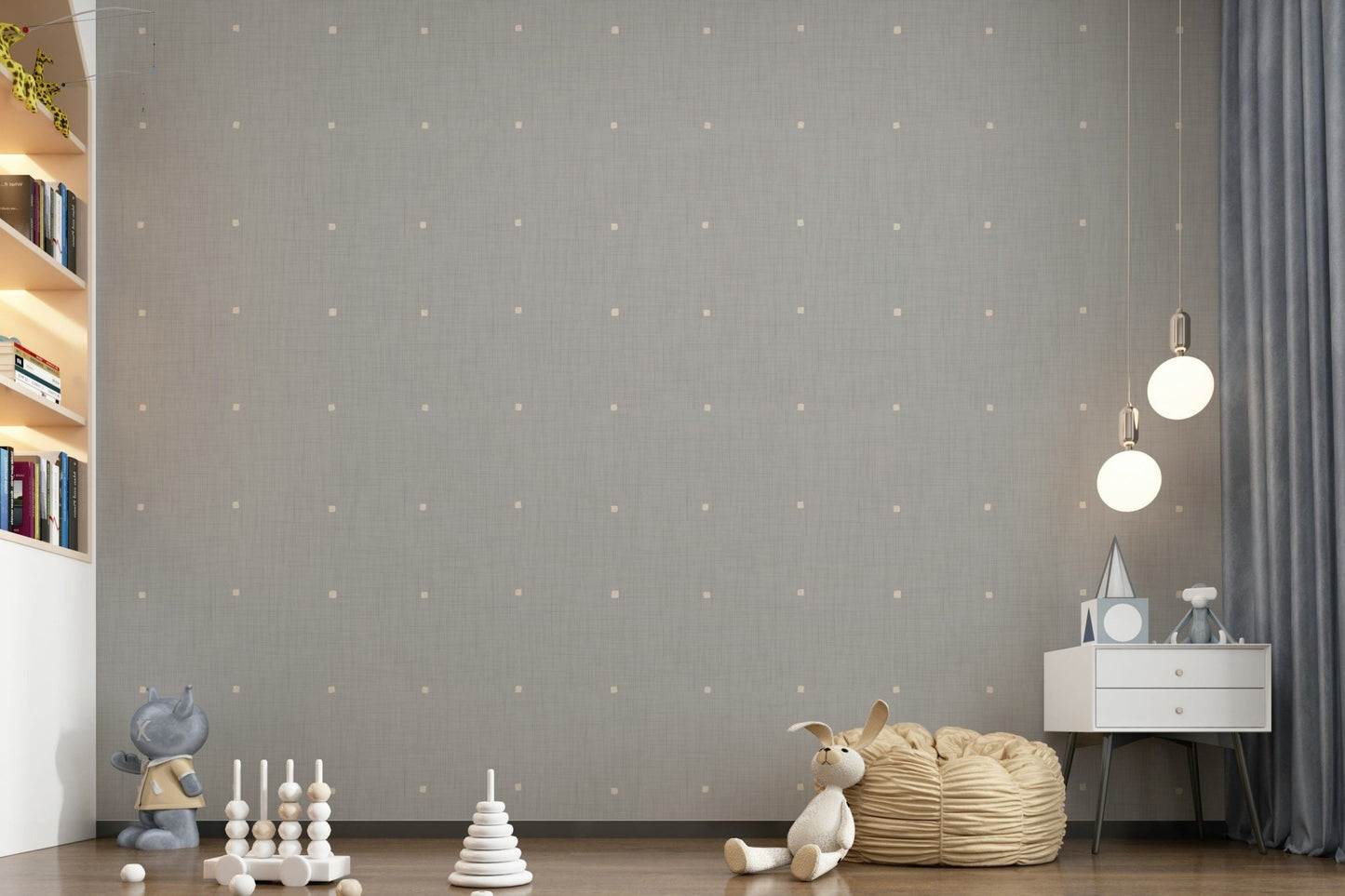 Subtle Squares Ligth Grey Wallpaper⁠