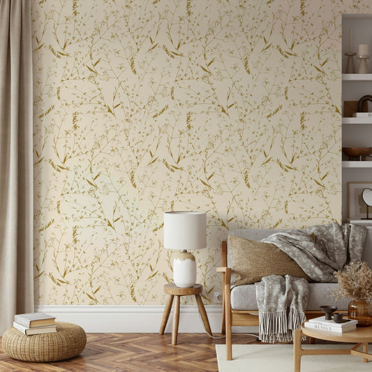 A beautiful summer meadow wallpaper mural.



