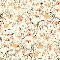 A detail of the brushstrokes and tones in the design.