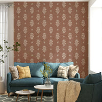 Durable wallpaper for walls with botanical motifs

