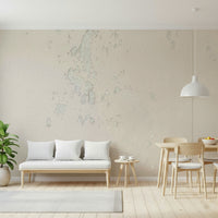 Subtle Texture Wall Mural covering a dining room wall