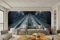 A beautiful modern interior wall mural for a home office., GD4627