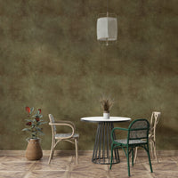 Textured faux suede wallpaper in natural green.


