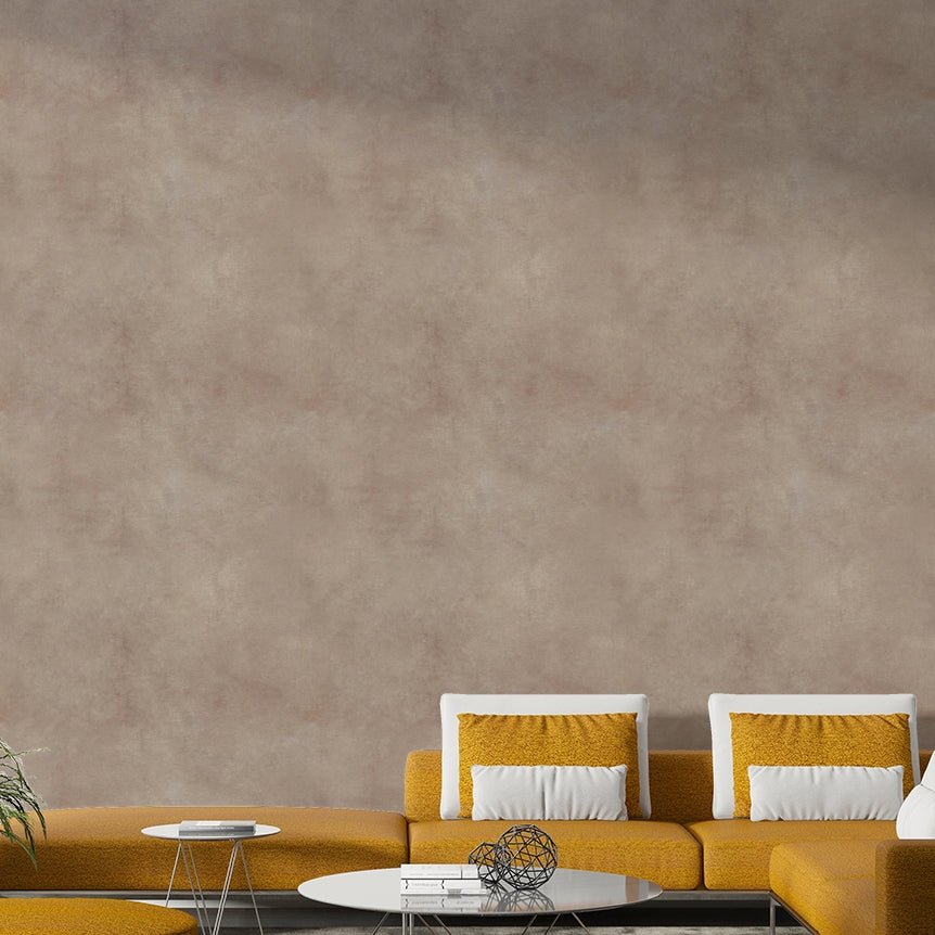 Poudre pink wallpaper with suede leather texture.


