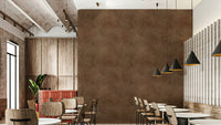 Sable brown wallpaper with suede leather texture.

