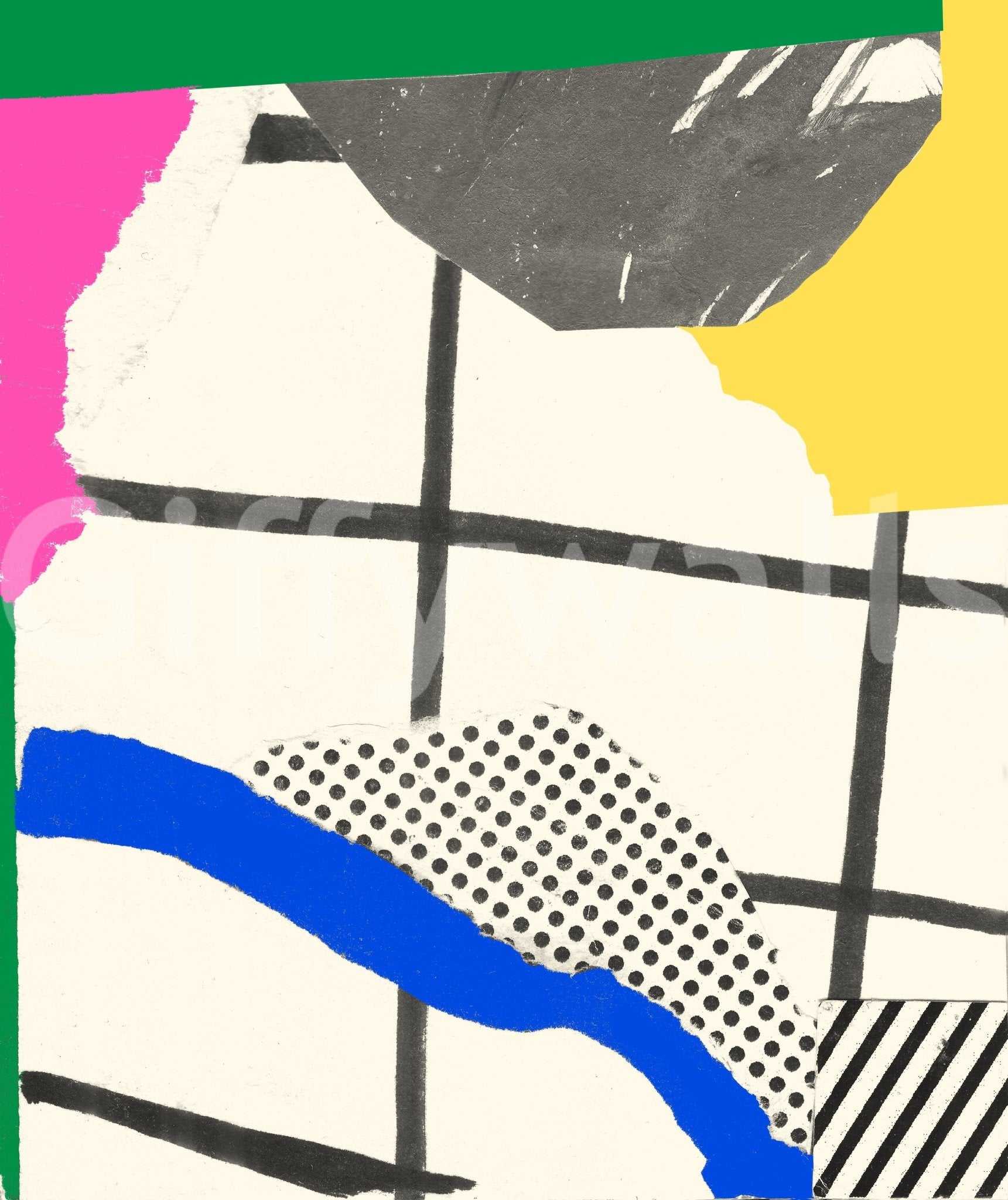 Beach-inspired wallpaper with fun textures

