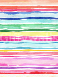 Joyful multicolor striped wallpaper for energetic rooms

