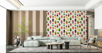 Summer Ice Pops wallpaper in a sunlit hallway.