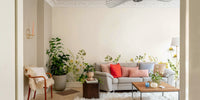 Beautiful meadow flowers and greenery on wall mural, GD1244