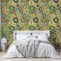 Design with a light background and bright colors.

