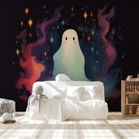 A slim crescent moon is visible in the sky.
