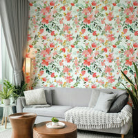 Summer-inspired coral oleander floral design

