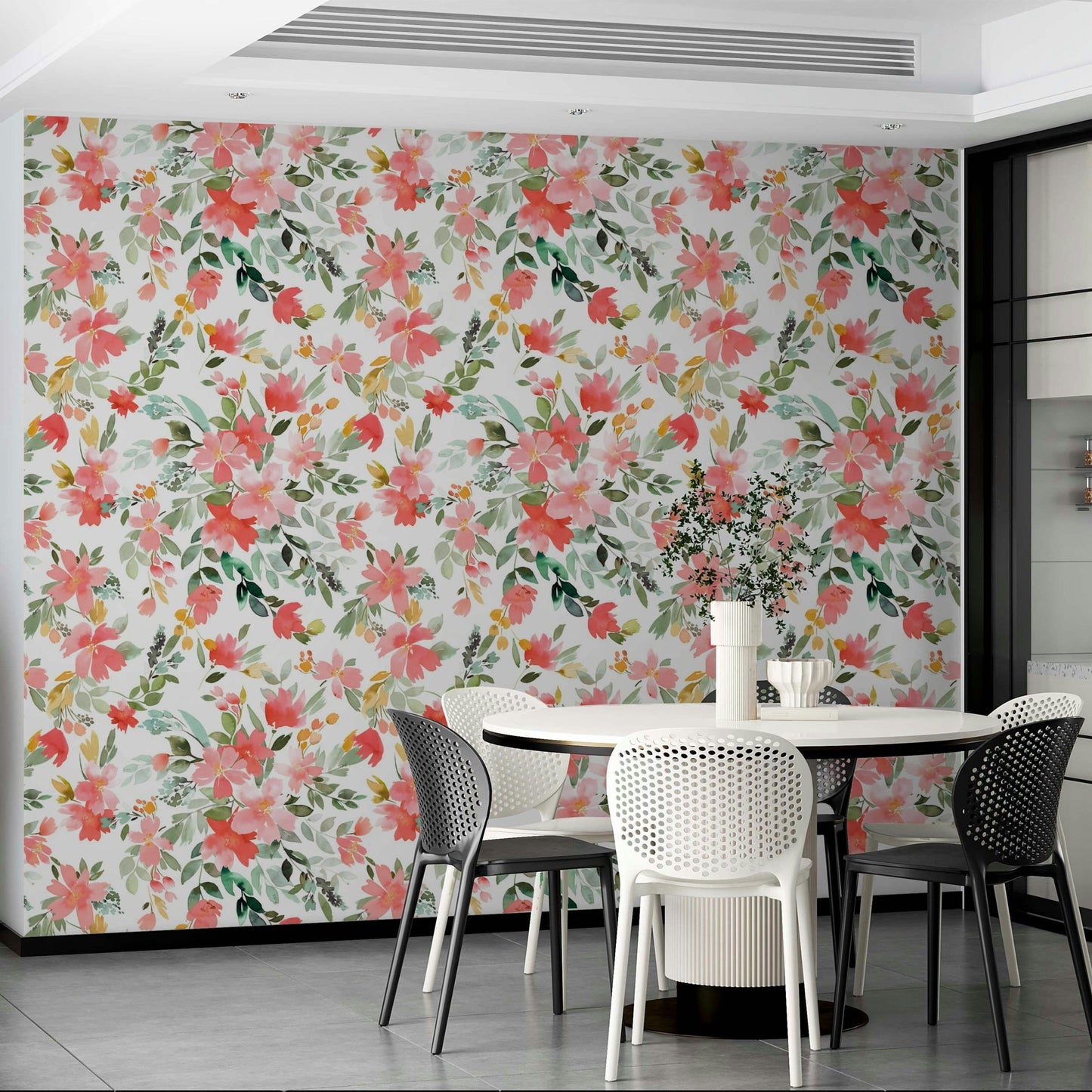 Vibrant Oleander flowers in coral wallpaper


