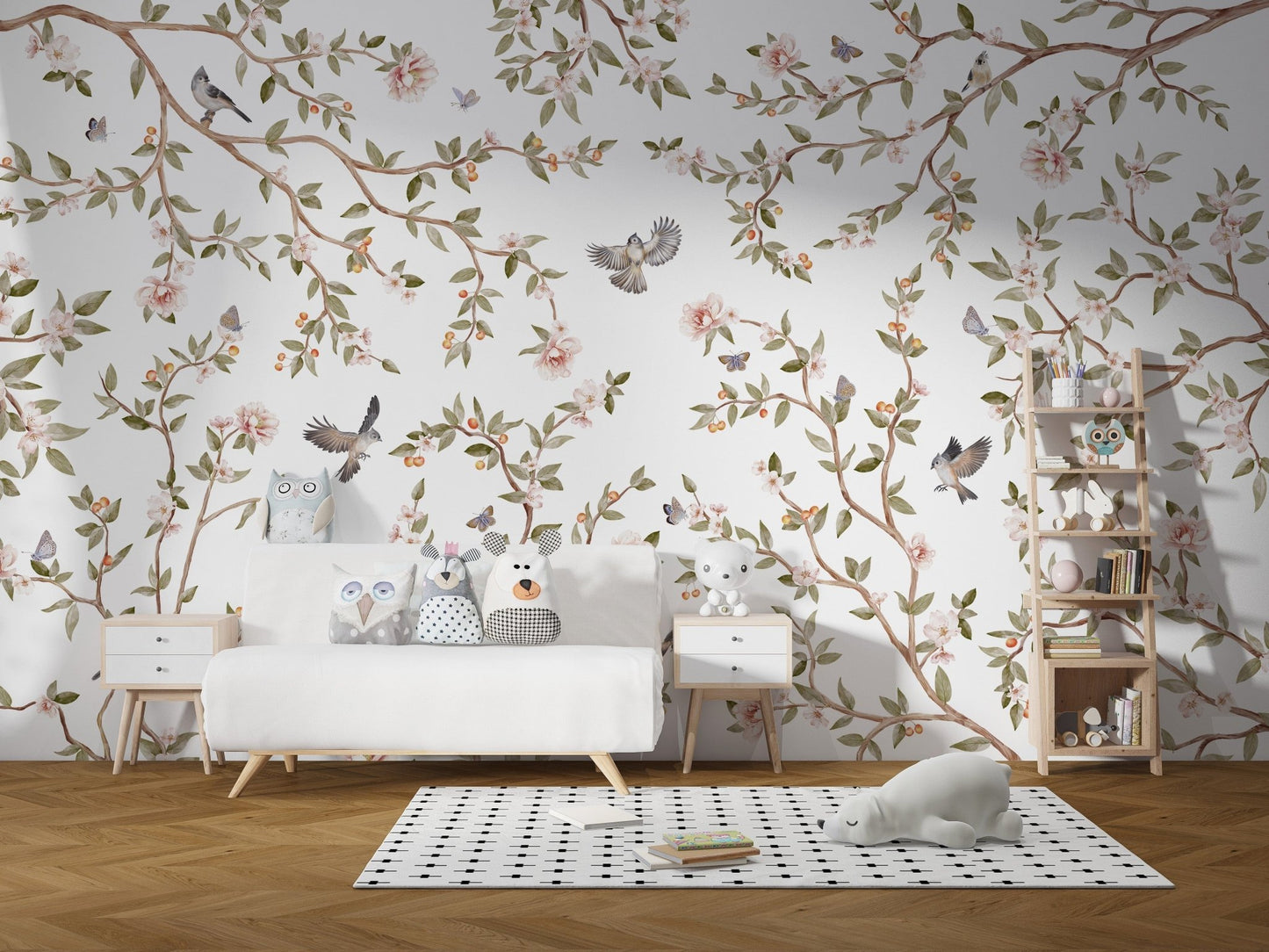 Blooming Summer Roses Mural KB71