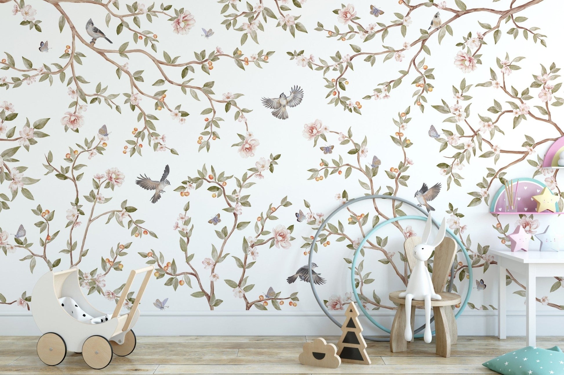 Summer Roses Wall Murals - Giffywalls KB71